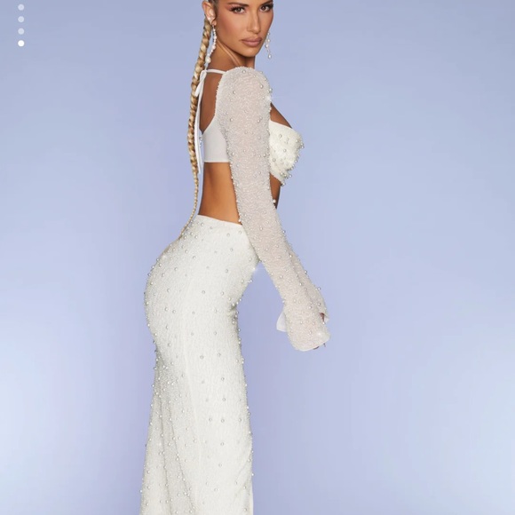 Two piece embellished top and skirt - Picture 5 of 5